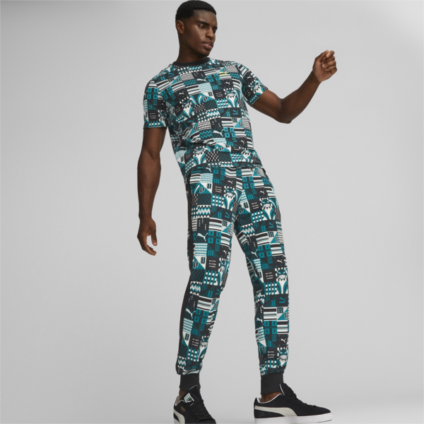PUMA x DAVIDO Tee Men, Deep Aqua, large-ZAF