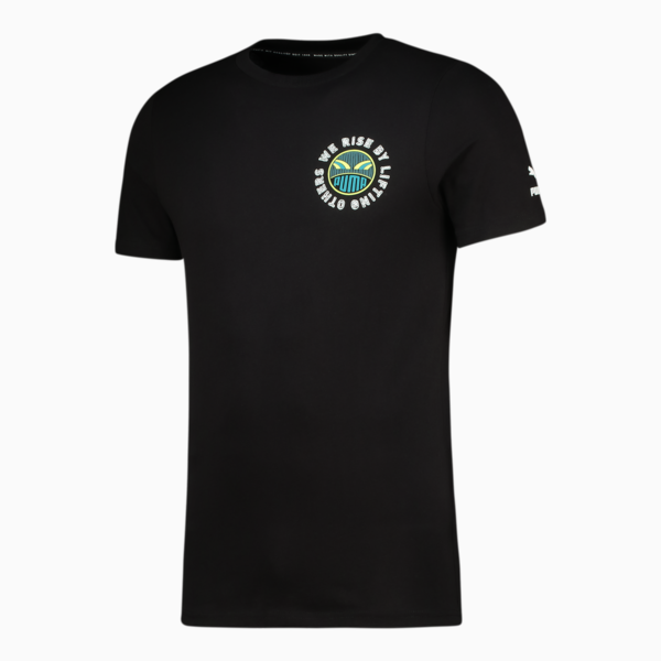 PUMA x DAVIDO Graphic Tee Men, PUMA Black, large-ZAF