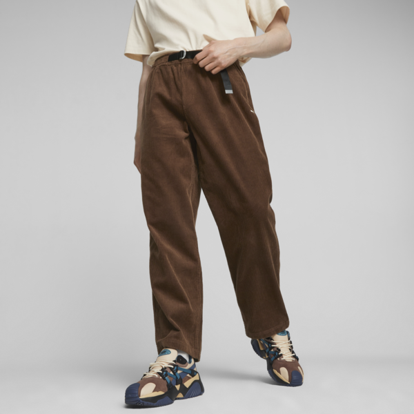 MMQ Corduroy Pants, Chestnut Brown, large-ZAF