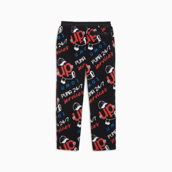 UPTOWN Polar Fleece Pants, PUMA Black, large-ZAF
