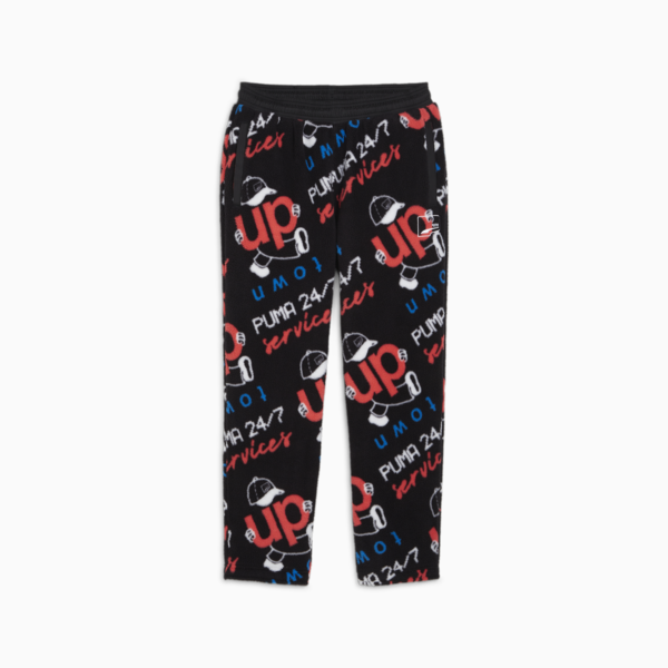 UPTOWN Polar Fleece Pants, PUMA Black, large-ZAF