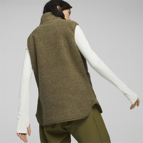 Womens fleece vest with hood hot sale