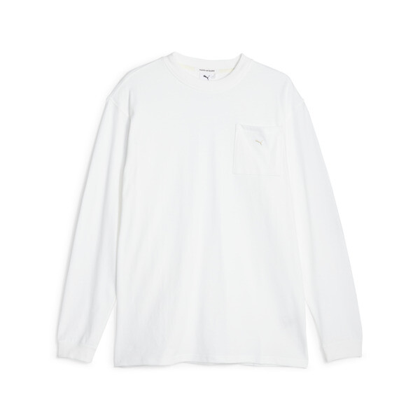 MMQ Service Line Long-Sleeve Tee, PUMA White, large-ZAF