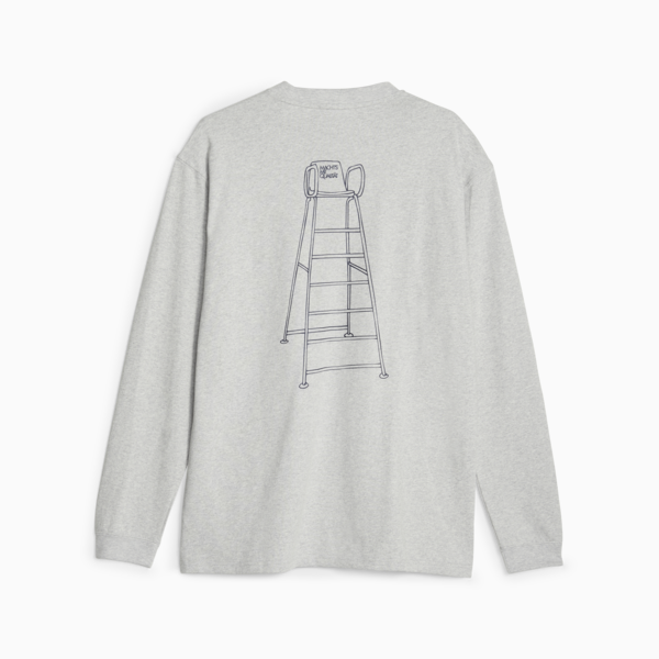 Remera manga larga MMQ Service Line, Light Gray Heather, large-ARG