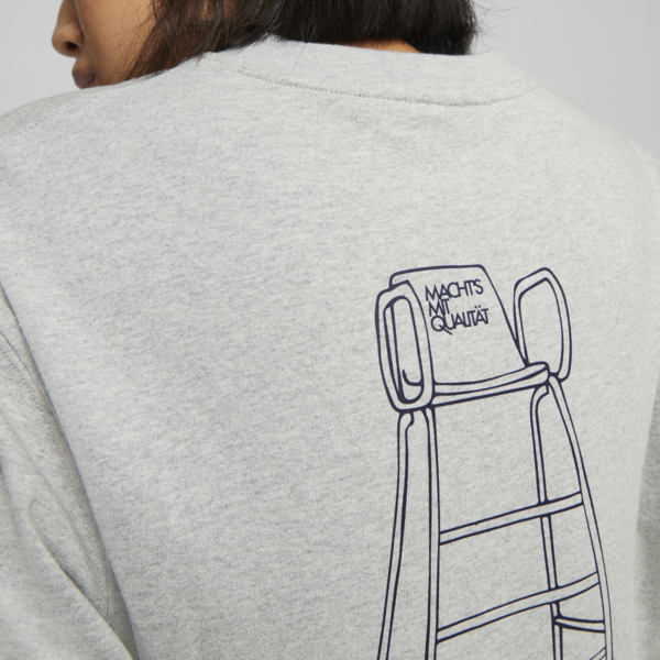 Remera manga larga MMQ Service Line, Light Gray Heather, large-ARG