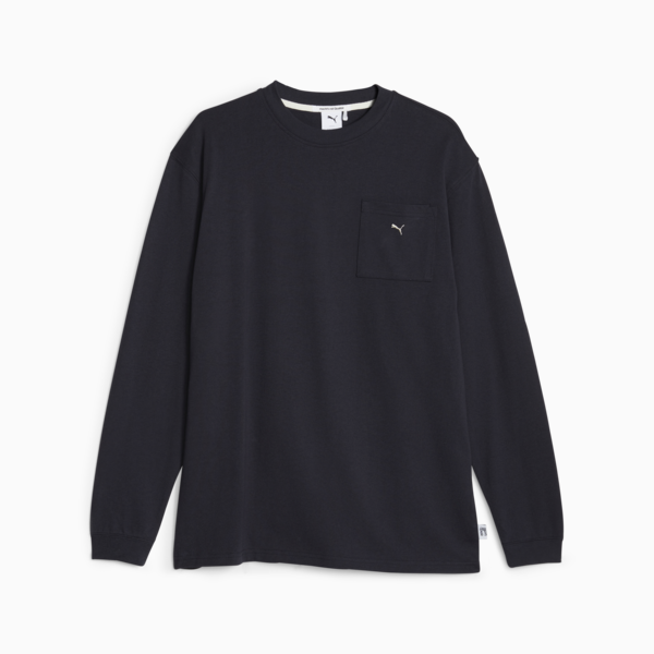 MMQ Service Line Long-Sleeve Tee, New Navy, large-ZAF