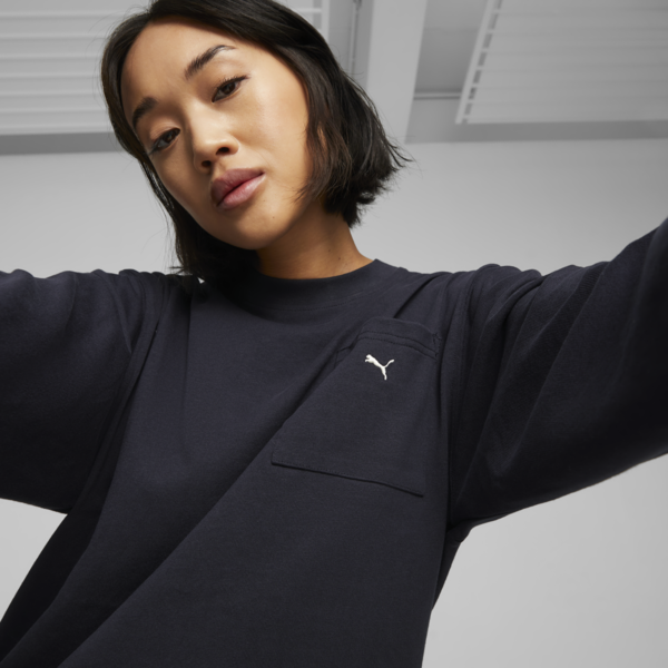 MMQ Service Line Long-Sleeve Tee, New Navy, large-ZAF