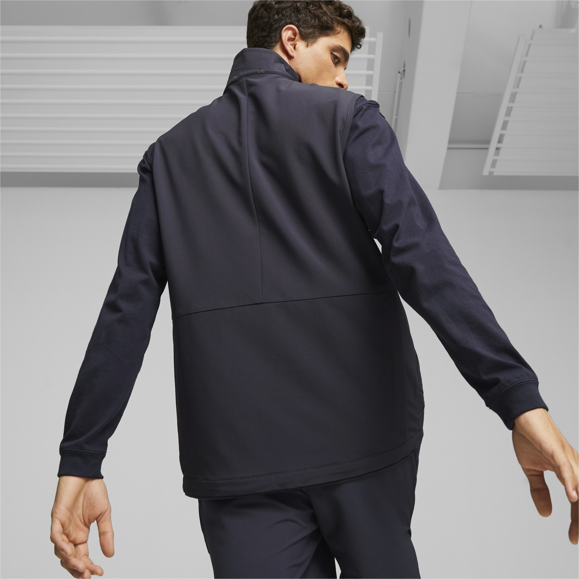 Men's Puma MMQ Service Line Vest, Blue, Size XXS, Clothing