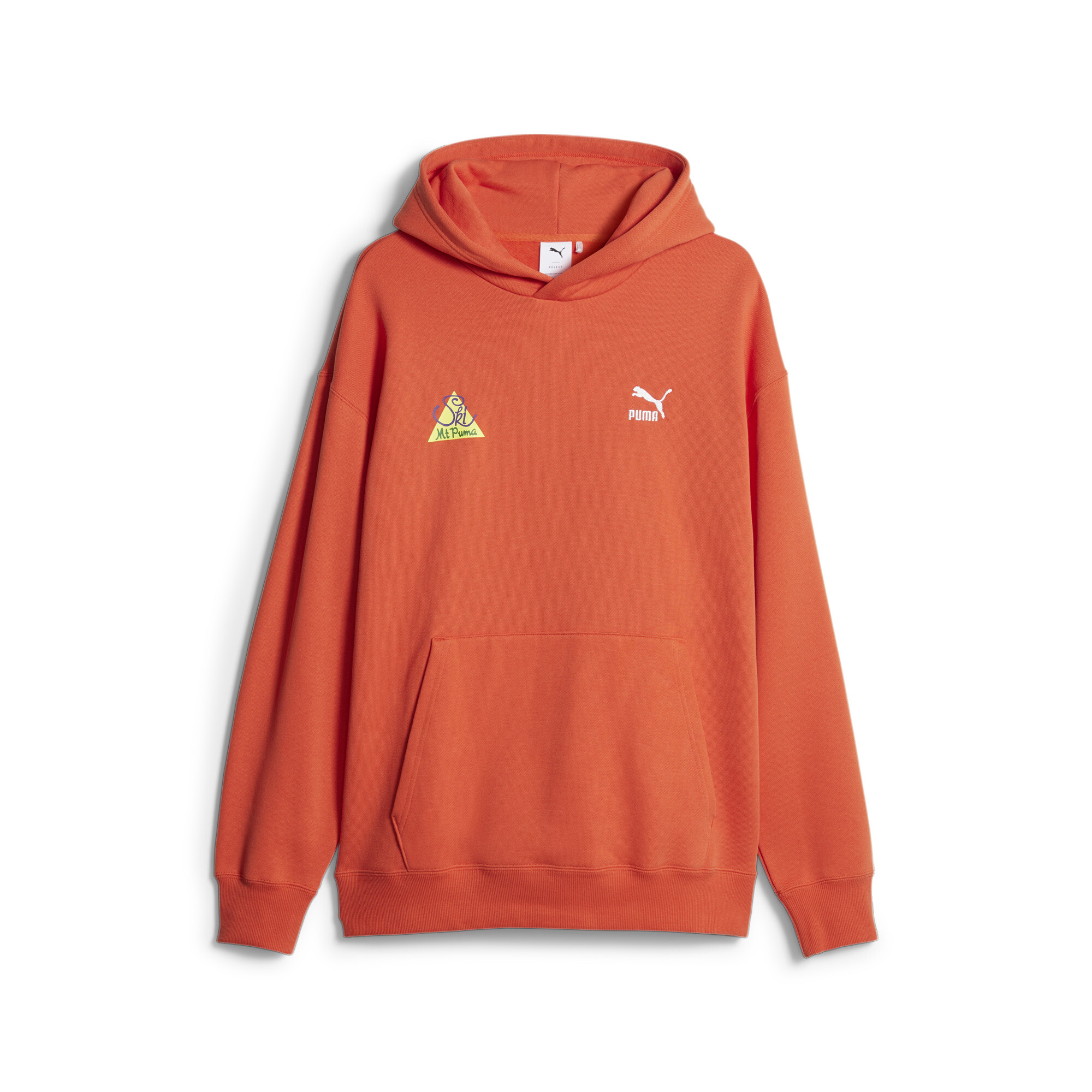 Men's PUMA The NeverWorn II Hoodie In Orange, Size Medium, Cotton