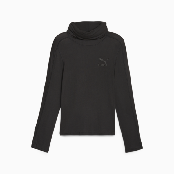 LUXE SPORT T7 Long Sleeve Tee, PUMA Black, large-ZAF