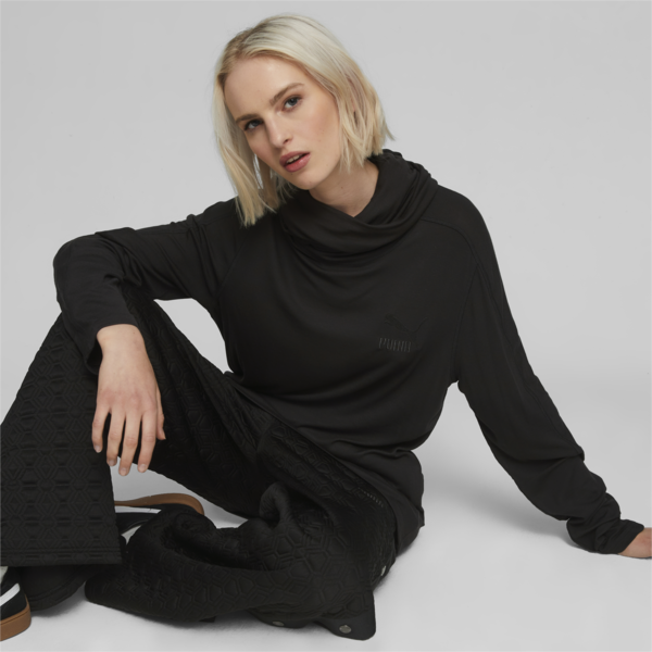 LUXE SPORT T7 Long Sleeve Tee, PUMA Black, large-ZAF