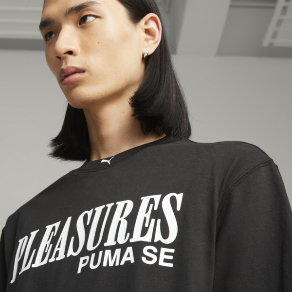 Remera PUMA x PLEASURES Typo, PUMA Black, large-ARG