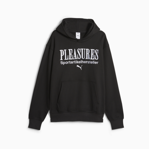 PUMA x PLEASURES Men's Hoodie, PUMA Black, large-ZAF