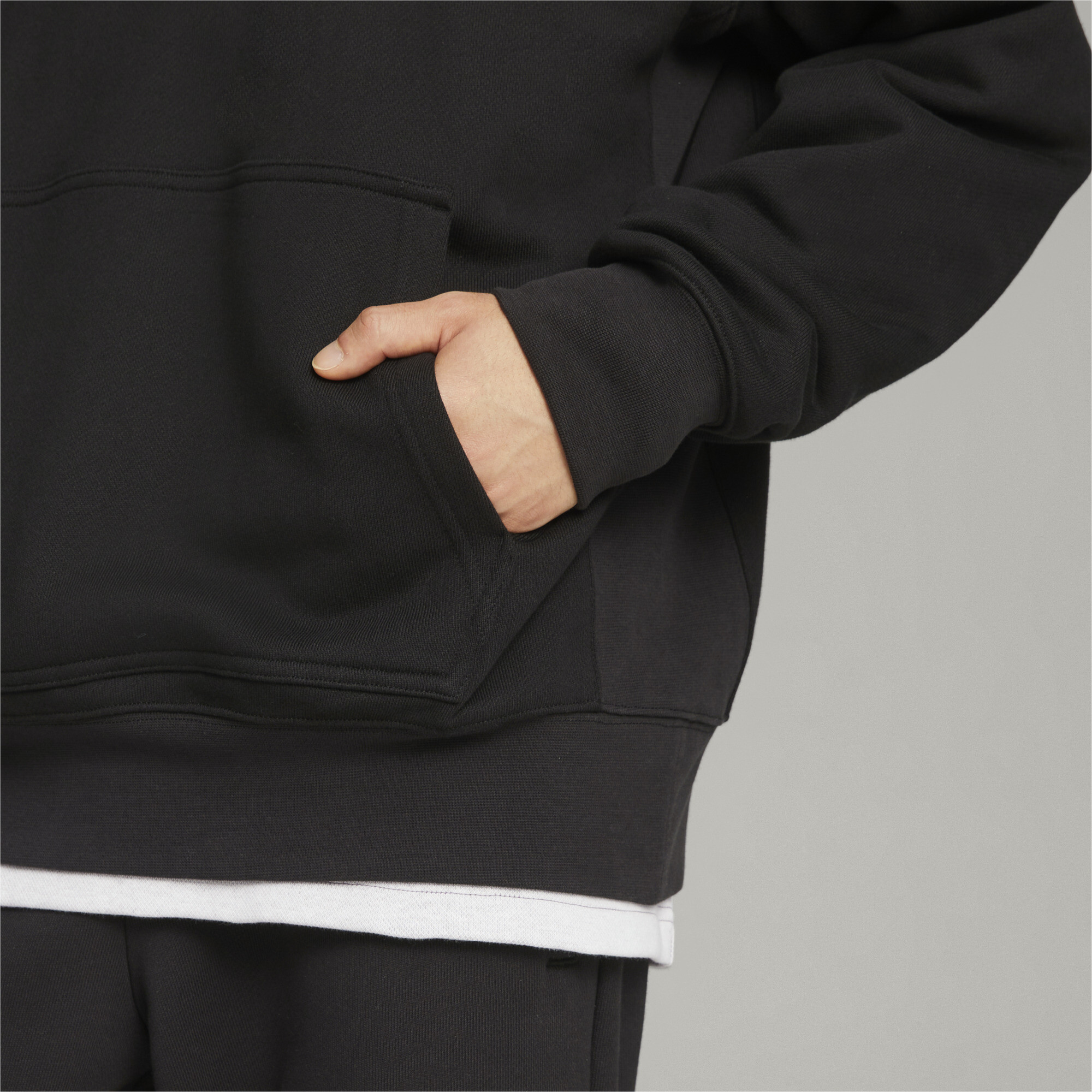 Men's PUMA X PLEASURES Hoodie In Black, Size Medium