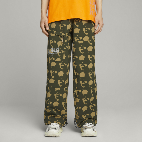 PUMA x PLEASURES Men's Cargo Pants, Chocolate Chip, large-ZAF