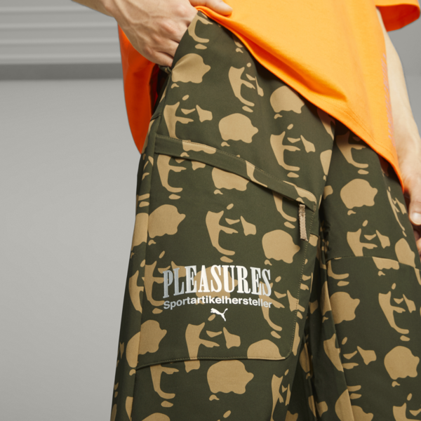 PUMA x PLEASURES Men's Cargo Pants, Chocolate Chip, large-ZAF