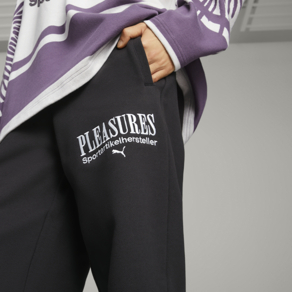 PUMA x PLEASURES Men's Sweatpants, PUMA Black, large-ZAF