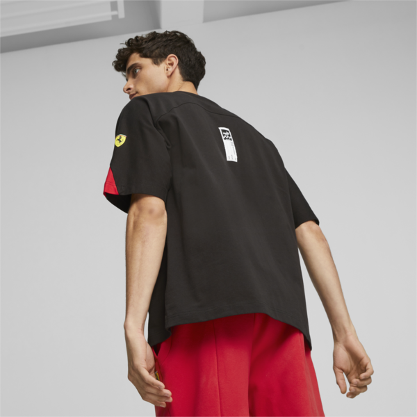 Scuderia Ferrari Race Statement Tee, PUMA Black, large-ZAF
