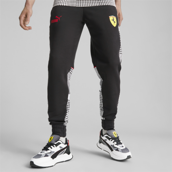 Scuderia Ferrari Race Camo SDS Men's Sweatpants, PUMA Black-AOP, large-ZAF