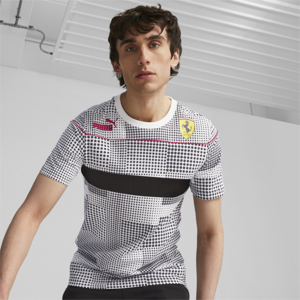 Scuderia Ferrari Race Camo SDS Men's Tee, PUMA Black-AOP, large-ZAF