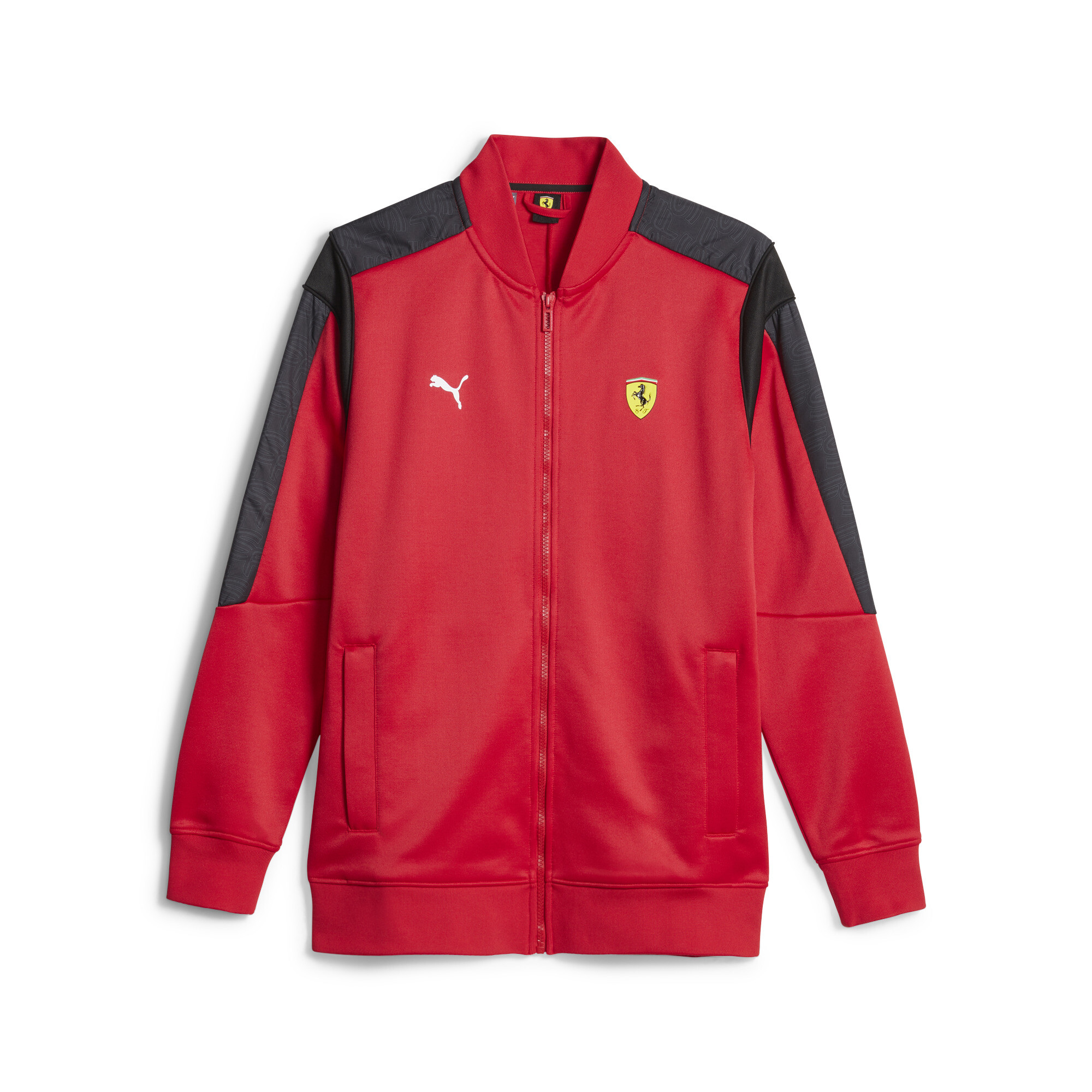 Men's PUMA Scuderia Ferrari Race MT7 Track Jacket In Red, Size XL, Polyester