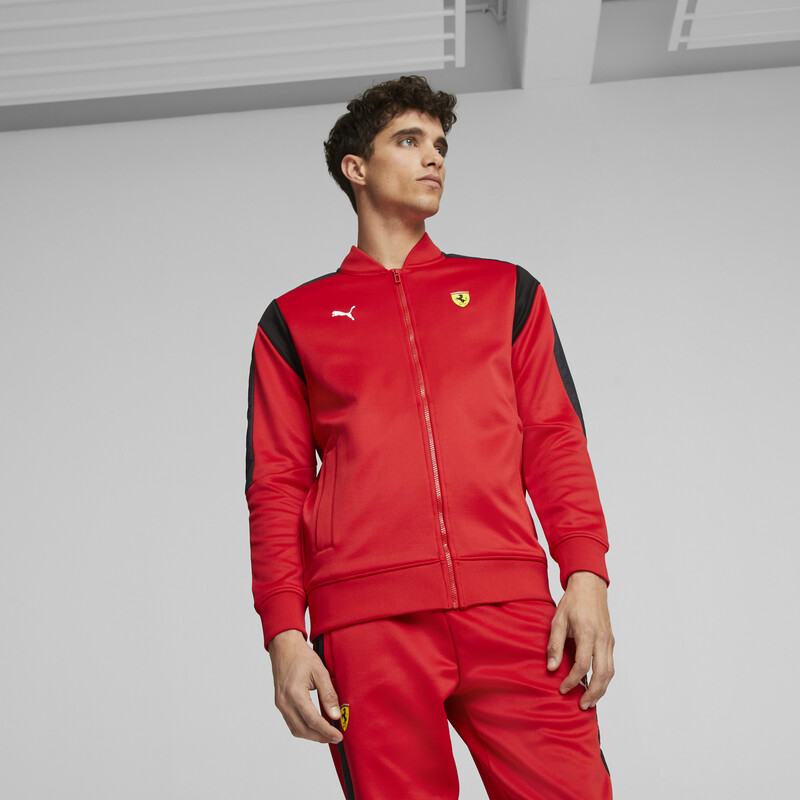 Men's PUMA Scuderia Ferrari Race MT7 Track Jacket in Red size L