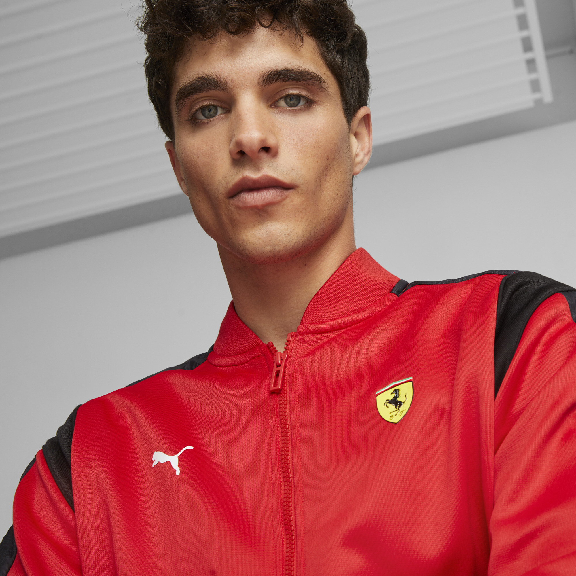 Men's PUMA Scuderia Ferrari Race MT7 Track Jacket In Red, Size Medium