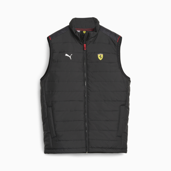 Scuderia Ferrari Race Men's Padded Vest, PUMA Black, large-ZAF