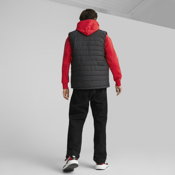 Scuderia Ferrari Race Men's Padded Vest, PUMA Black, large-ZAF