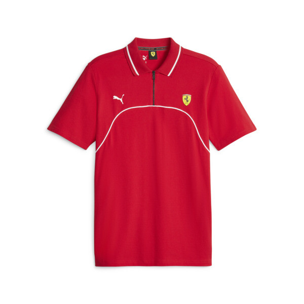 Red ferrari polo shirt top