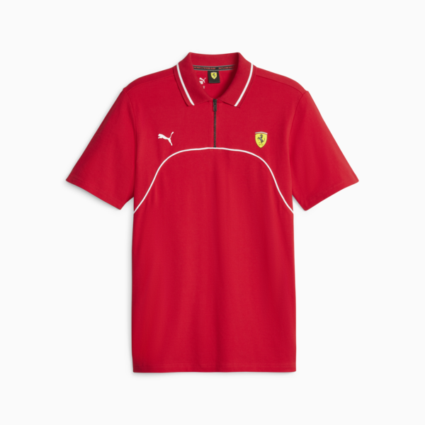 Scuderia Ferrari Men's Polo, Rosso Corsa, large-ZAF