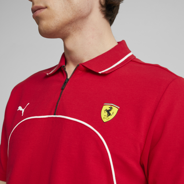 Scuderia Ferrari Men's Polo, Rosso Corsa, large-ZAF