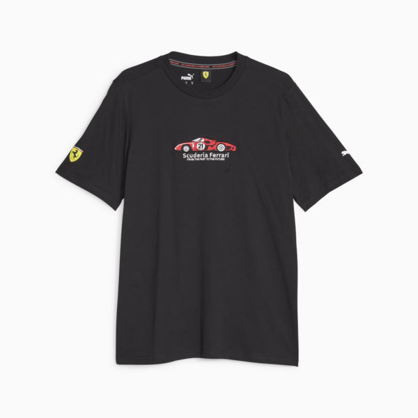 Remera para hombre Scuderia Ferrari Race, PUMA Black, large-ARG