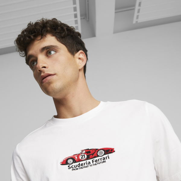 Remera para hombre Scuderia Ferrari Race, PUMA White, large-ARG