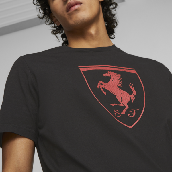 Remera deportiva para hombre Scuderia Ferrari Race, PUMA Black, large-ARG
