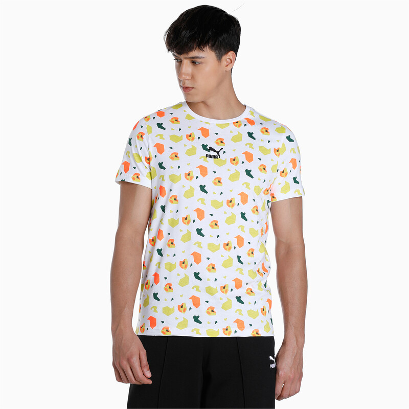 

Men's PUMA All Over Print Crew-Neck Slim Fit T-Shirt