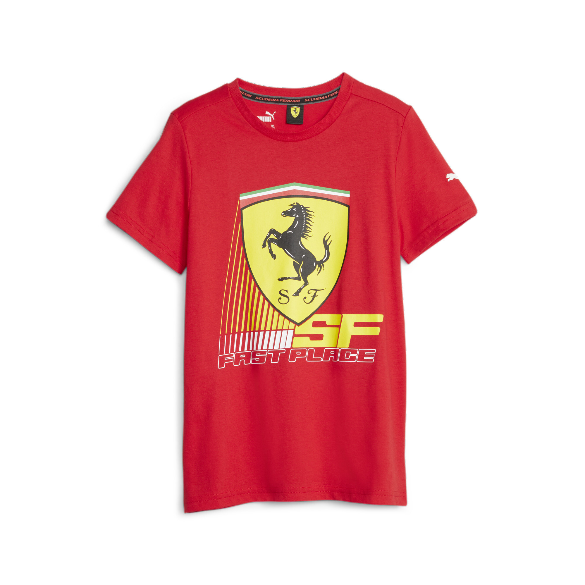 Shirts & Tops! تيشيرت للشباب لرياضة السيارات Scuderia Ferrari أحمر
