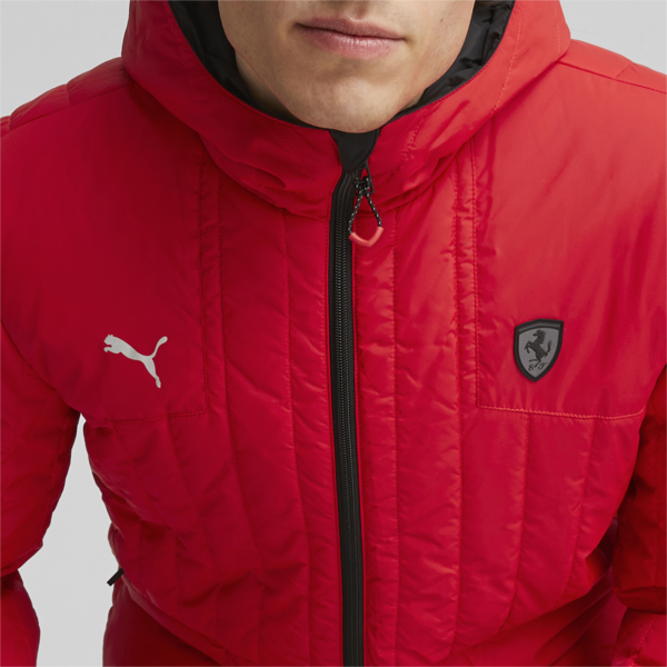 Scuderia Ferrari Style Reversable Padded Jacket, PUMA Black-Rosso Corsa, large-ZAF