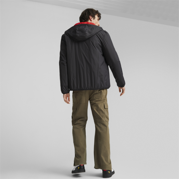 Scuderia Ferrari Style Reversable Padded Jacket, PUMA Black-Rosso Corsa, large-ZAF