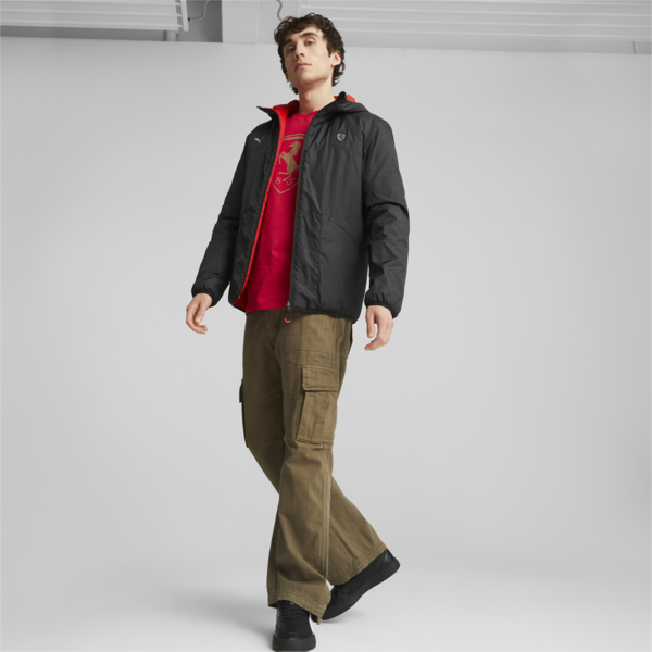 Scuderia Ferrari Style Reversable Padded Jacket, PUMA Black-Rosso Corsa, large-ZAF