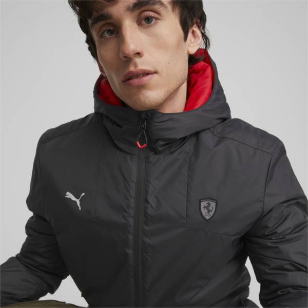 Scuderia Ferrari Style Reversable Padded Jacket, PUMA Black-Rosso Corsa, large-ZAF