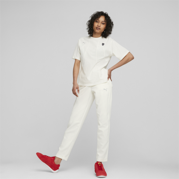 Scuderia Ferrari Style Women's Sweatpants, Warm White, large-ZAF
