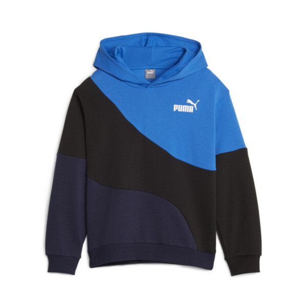 Buzo con capucha POWER CAT para jovenes, PUMA Navy, large-ARG