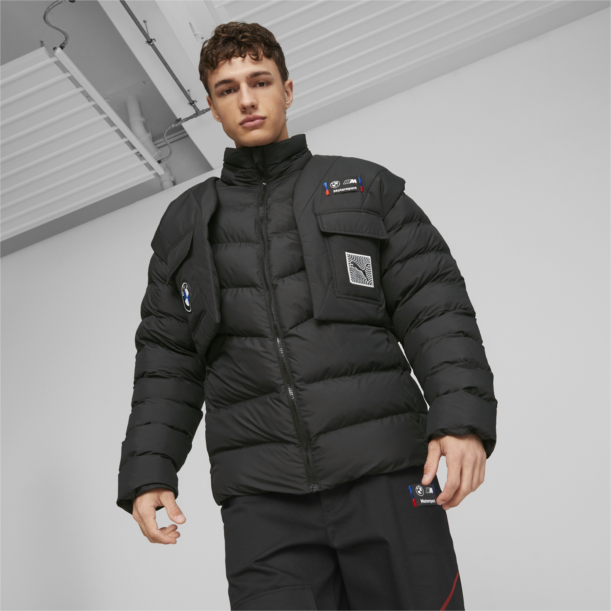 BMW M Motorsport Garage Crew Men s Jacket black PUMA