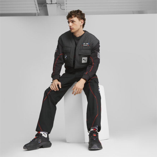 BMW M Motorsport Garage Crew Men's Jacket, PUMA Black, large-ZAF