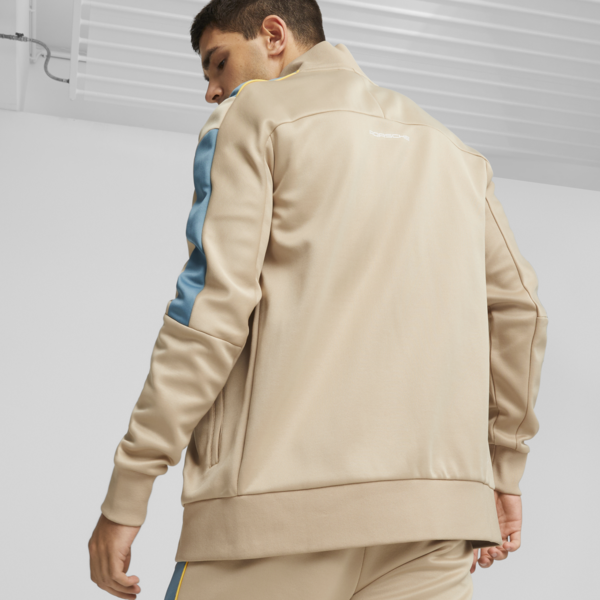 Porsche Legacy MT7 Track Jacket, Sand Dune, large-ZAF