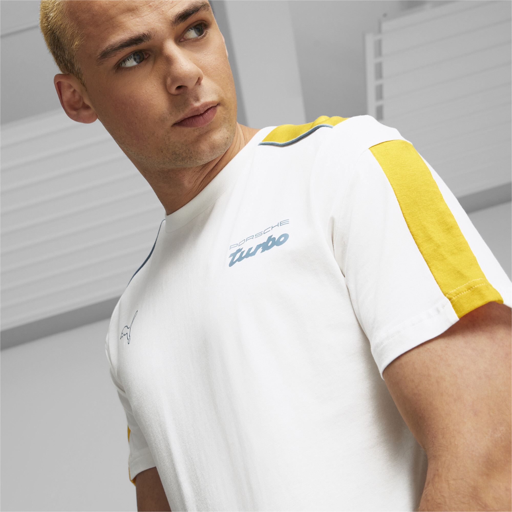 Men's PUMA Porsche Legacy MT7 T-Shirt In White, Size 2XL