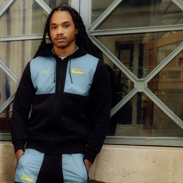 Porsche Legacy Hooded Sweat Jacket, PUMA Black, large-ZAF