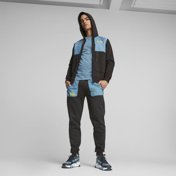 Porsche Legacy Hooded Sweat Jacket, PUMA Black, large-ZAF