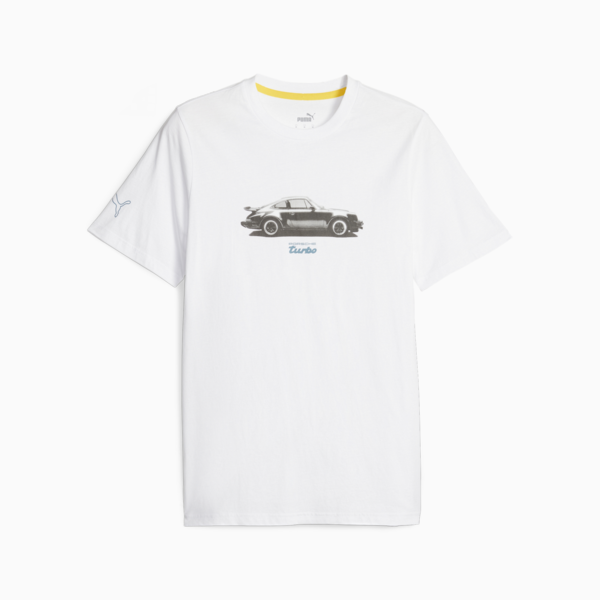 Porsche Legacy Men's Motorsport Tee, PUMA White, large-ZAF